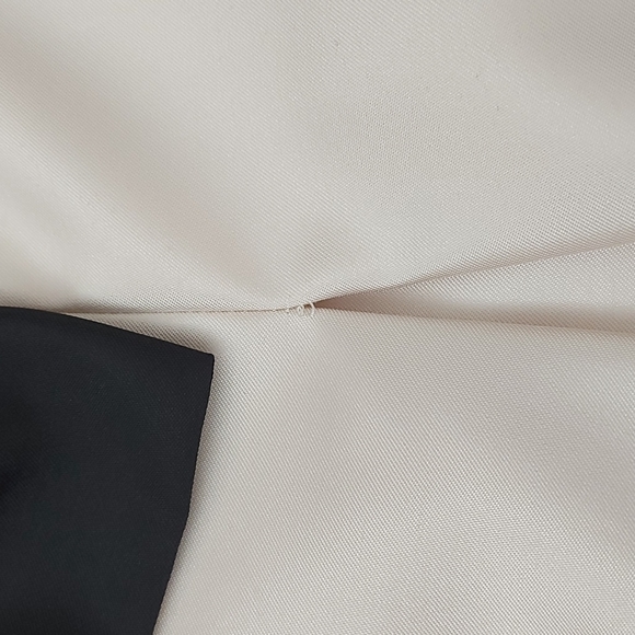 Black and White Prom Dress with Bow - Picture 7 of 8